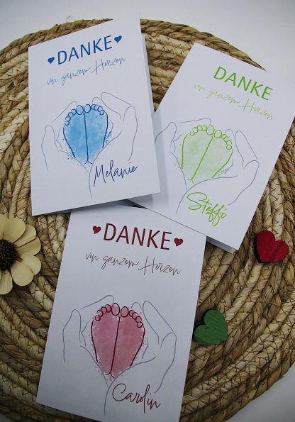 Danke Karte - Hebamme / Geburt 2 – Bild 2